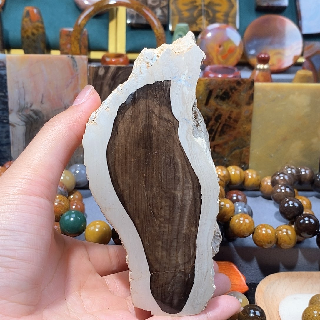 硅化玉天然北票硅化玉原石未镶嵌天然北票硅化玉原石