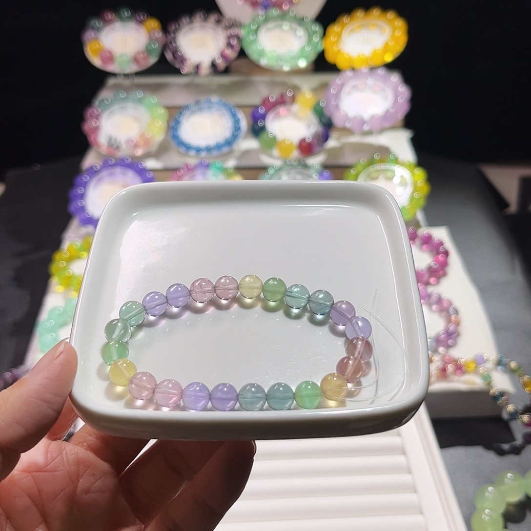 江***版手串未镶嵌萤石7加