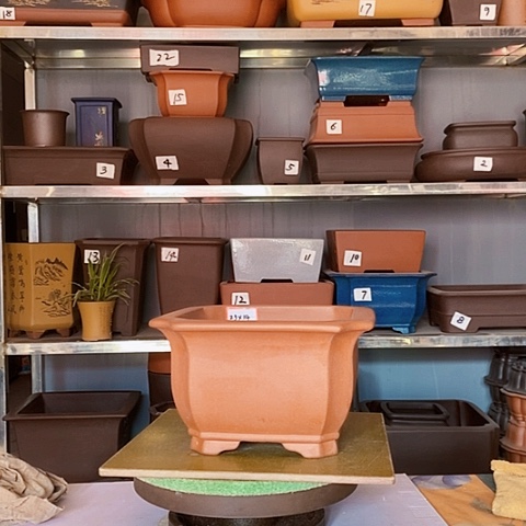 红陶宜兴紫砂花盆