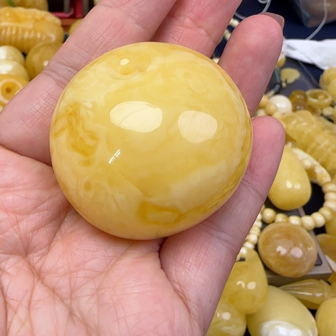 蜜蜡颈饰未镶嵌天然蜜蜡