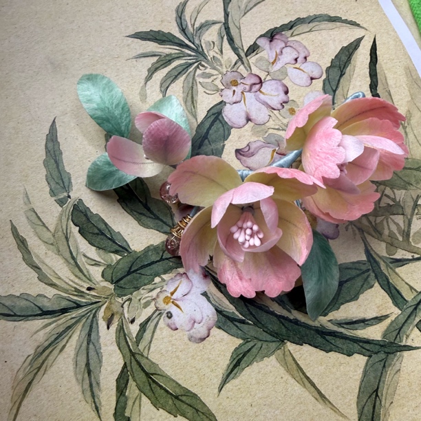 扶摇掌柜麦光光古风发饰绒花发簪 手工制作默认微瑕