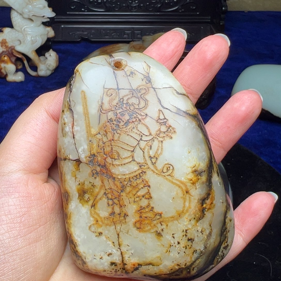 用***1和田玉未镶嵌挂件