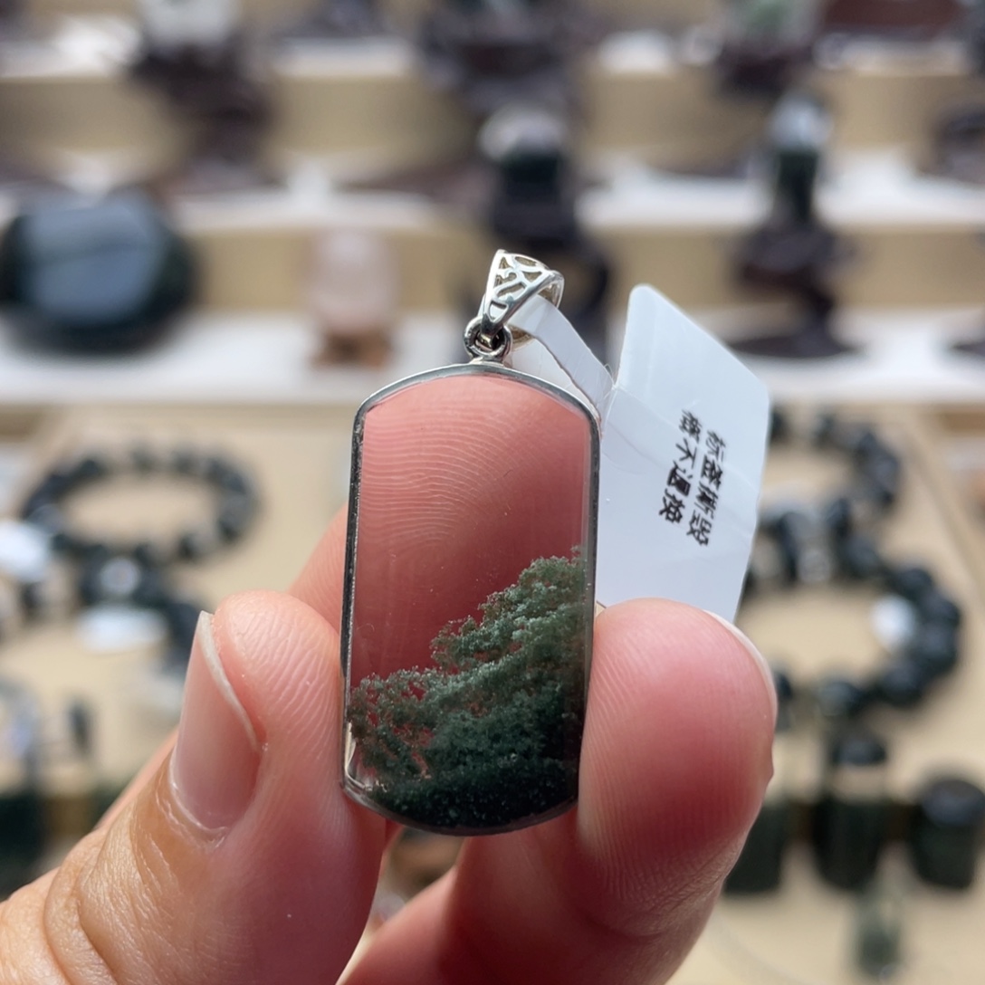 水晶吊坠(不含链)银S925镶嵌