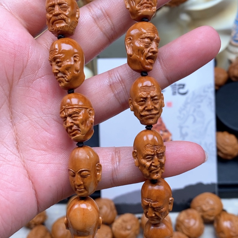 【闪购商品】橄榄核手串抬**喜橄榄手工雕刻工艺