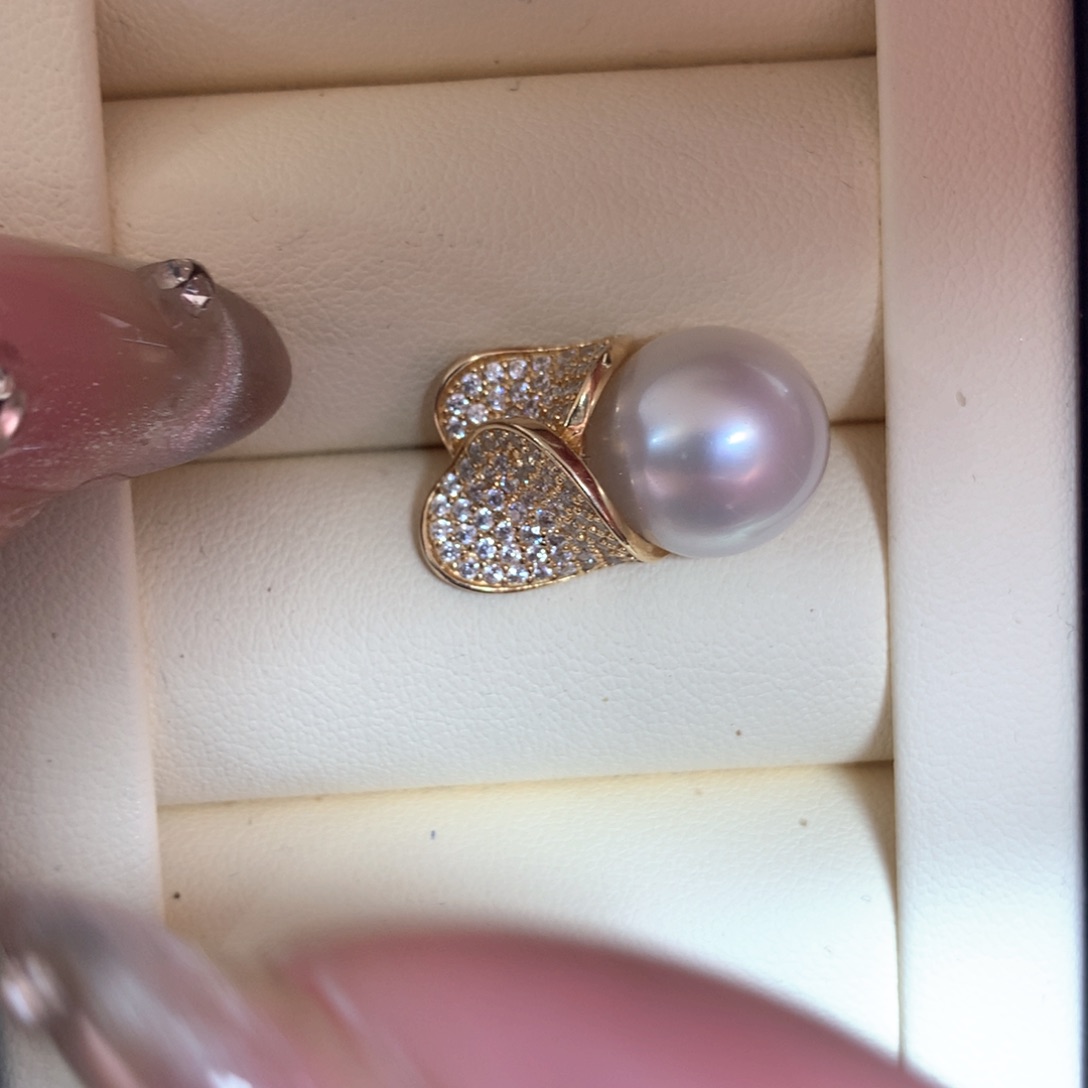 海水珍珠颈饰银S925镶嵌