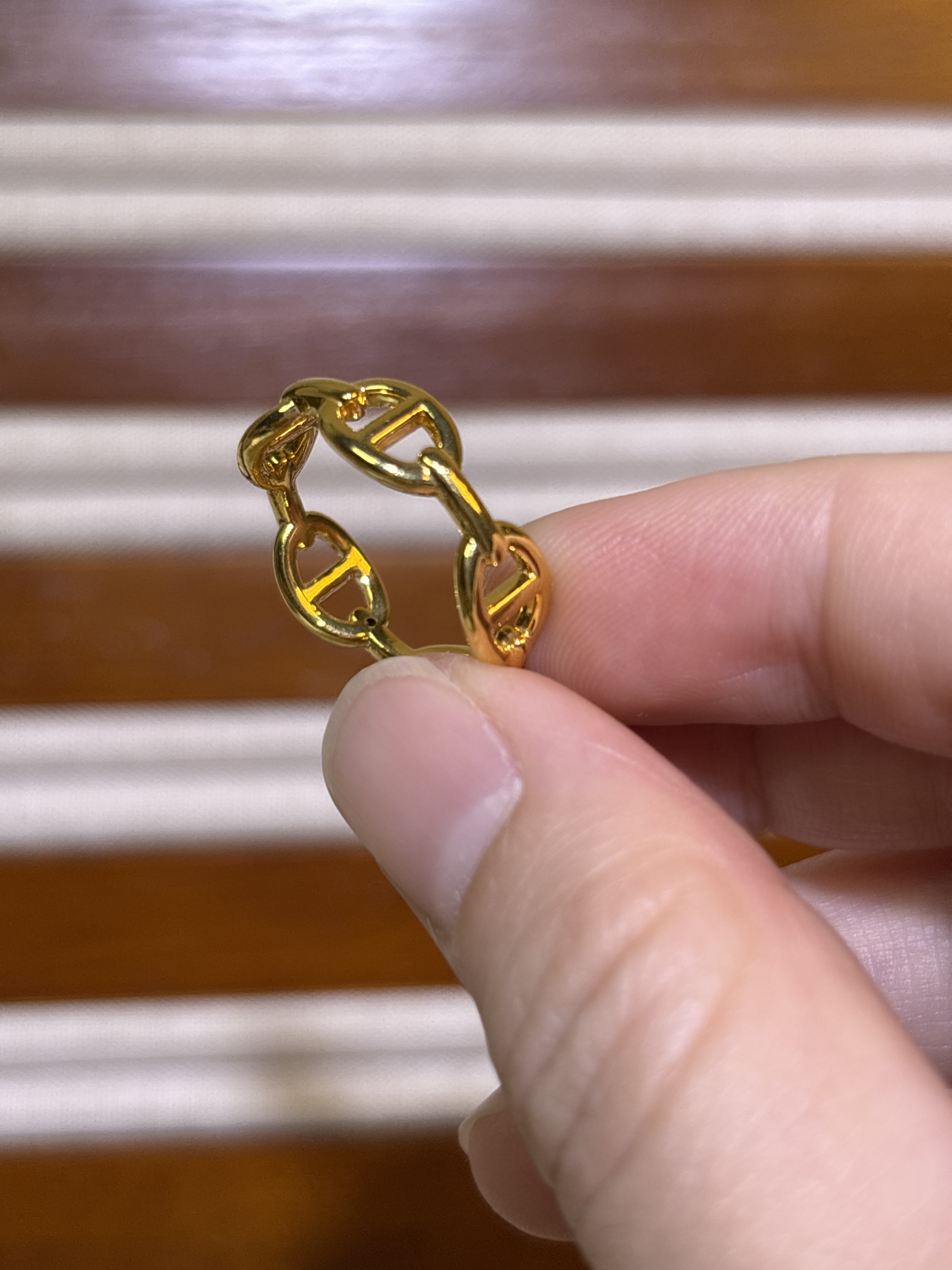 足金999 猪鼻子戒指 0.95 15圈口