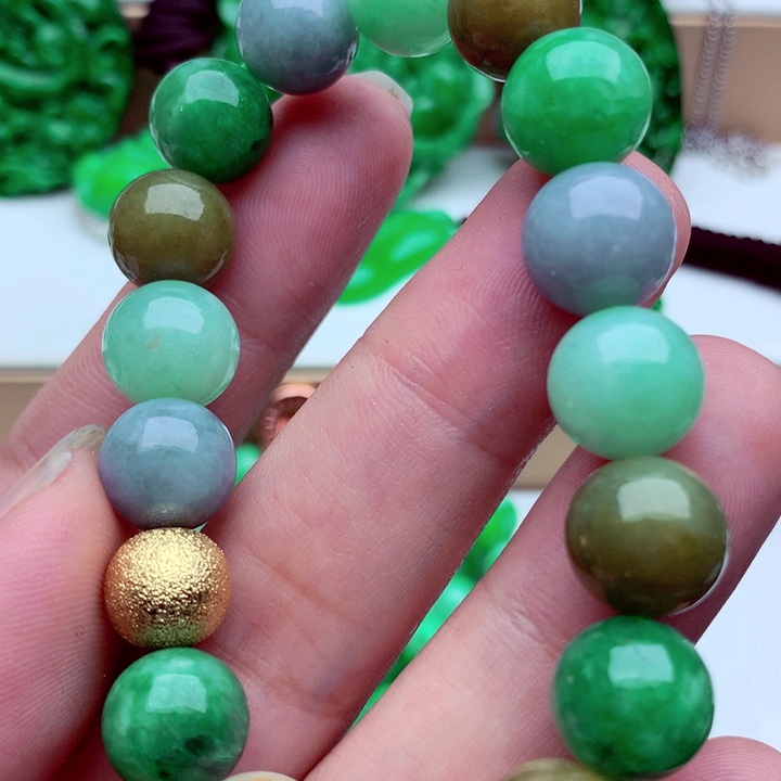 翡翠未镶嵌手链手串