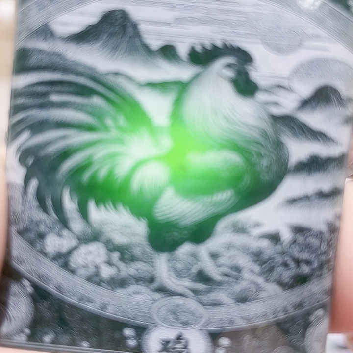 翡翠未镶嵌颈饰天然的缅甸翡翠A货吊坠