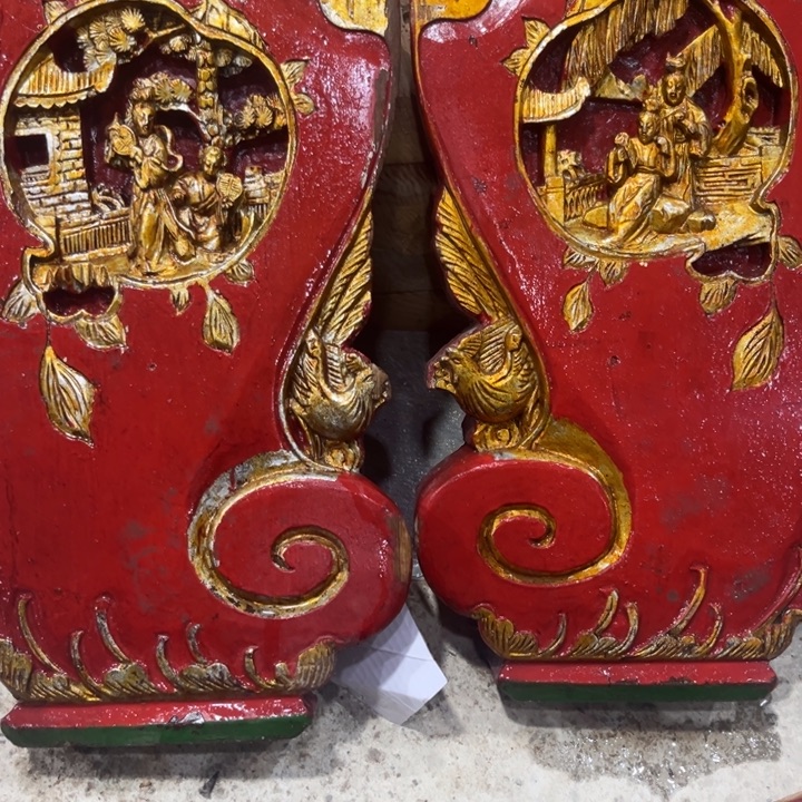 木***哥香榧木一对漂亮虎脚 漂亮漂亮