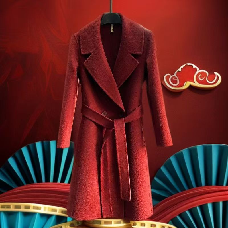 王姐专属-冬季新品高端赫本风简约大衣【古里-958-2】