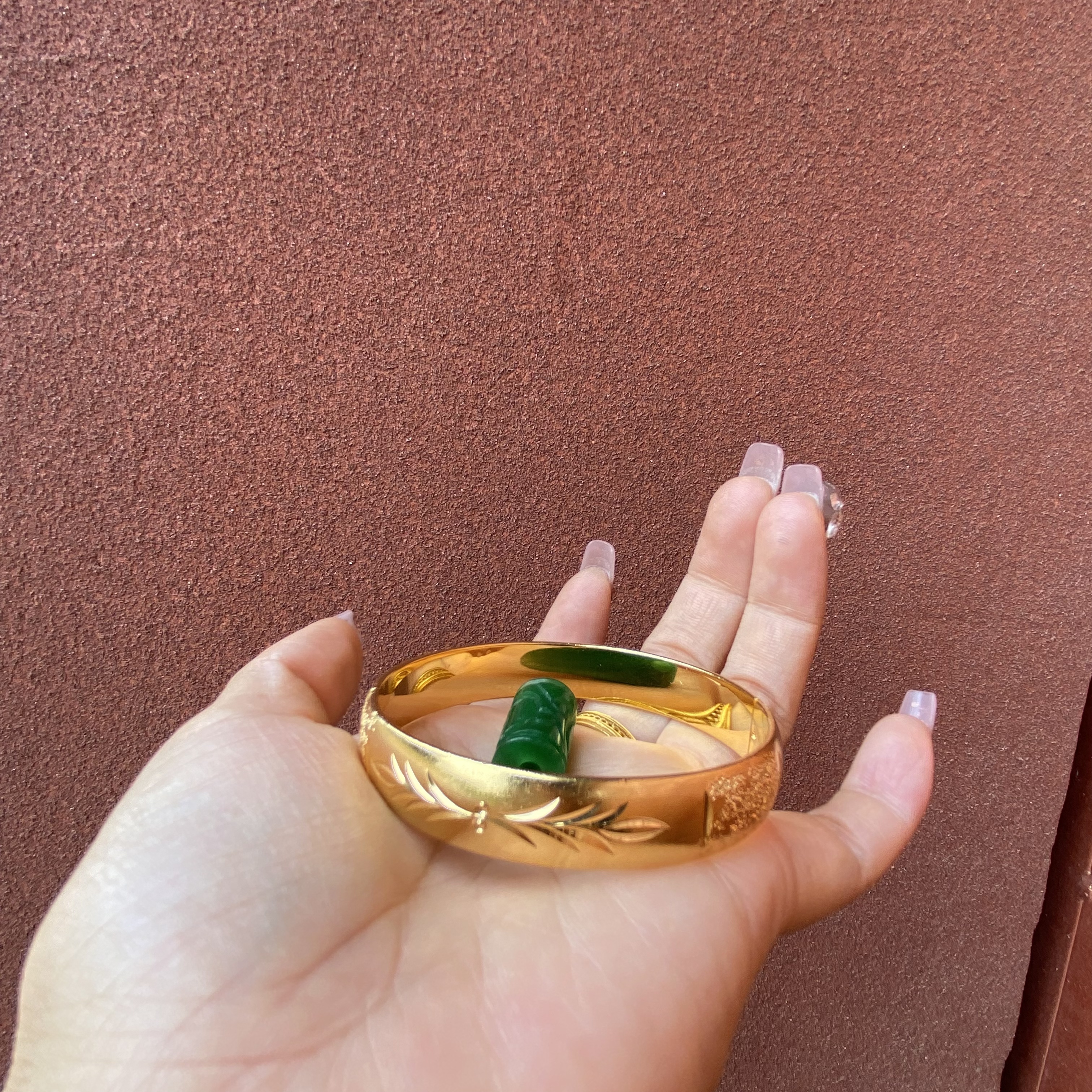 96-精工车花手镯