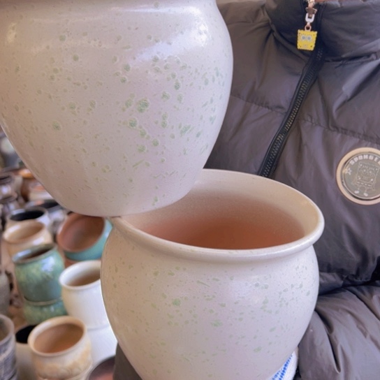 紫砂花盆高19口20————