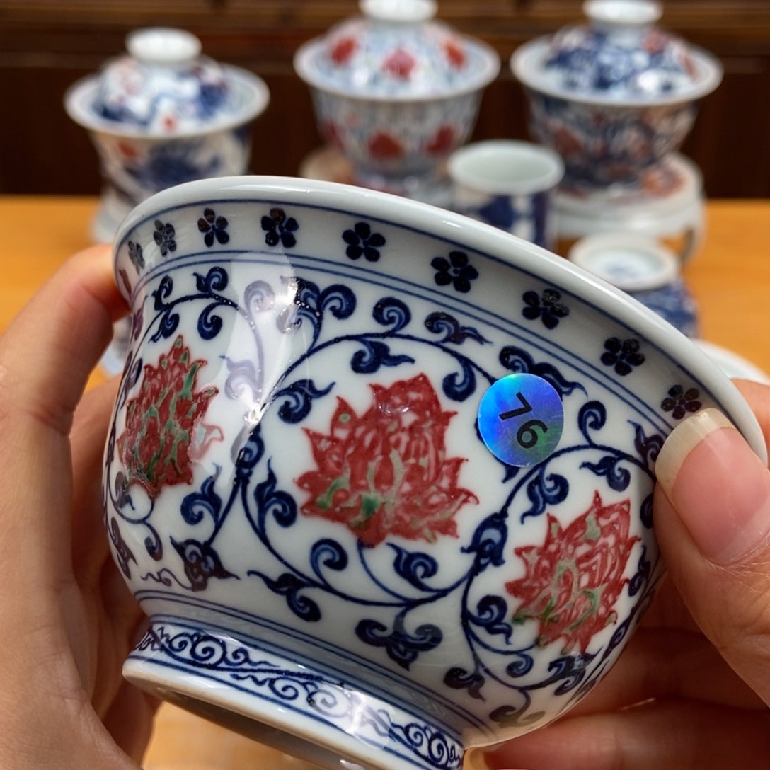 手绘现代茶具非古董