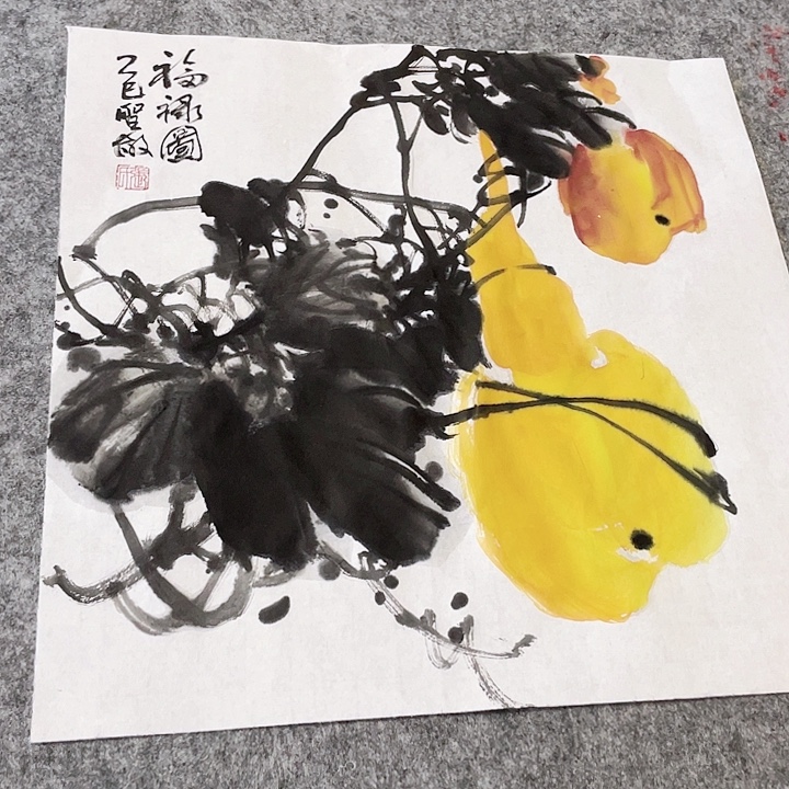 国画张圣敏先生纯手绘作品