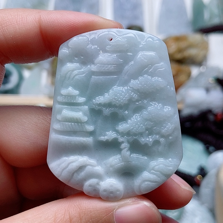 翡翠吊坠(不含链)未镶嵌翡翠