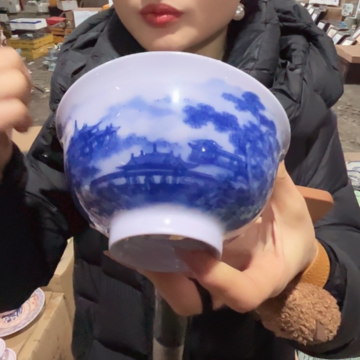 瓷其他景德镇高温瓷碗山水