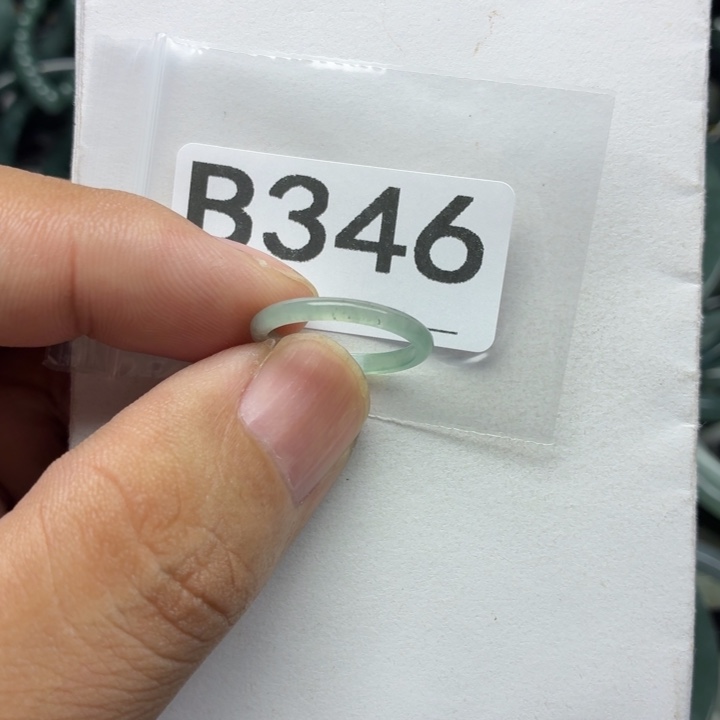 未镶嵌戒指翡翠346港13圈内径16.5