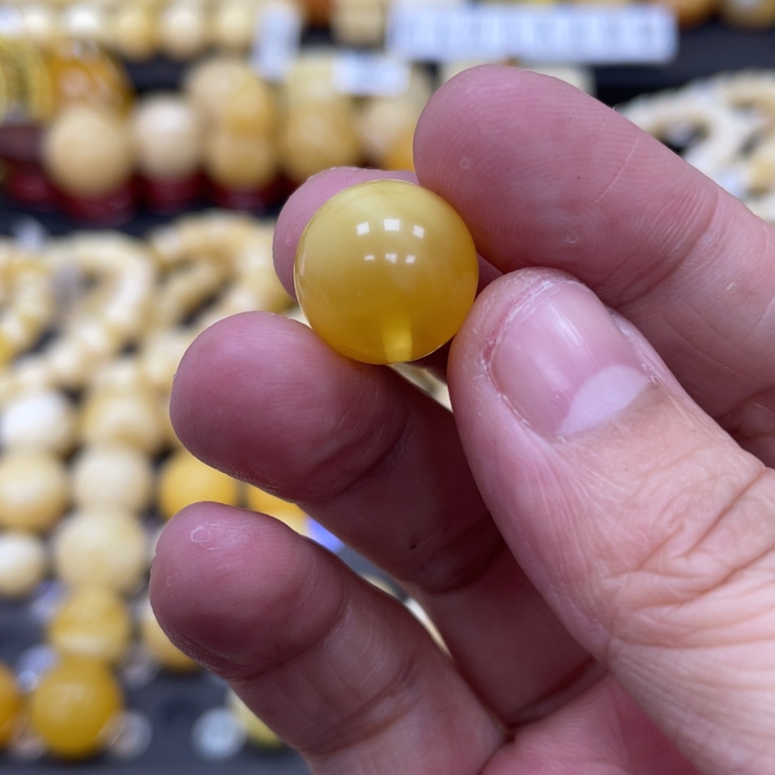 琥珀珠宝奇石未镶嵌14.4mm