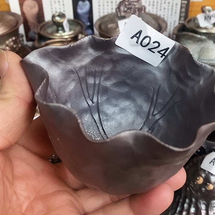 紫砂茶杯柴烧纯手工024