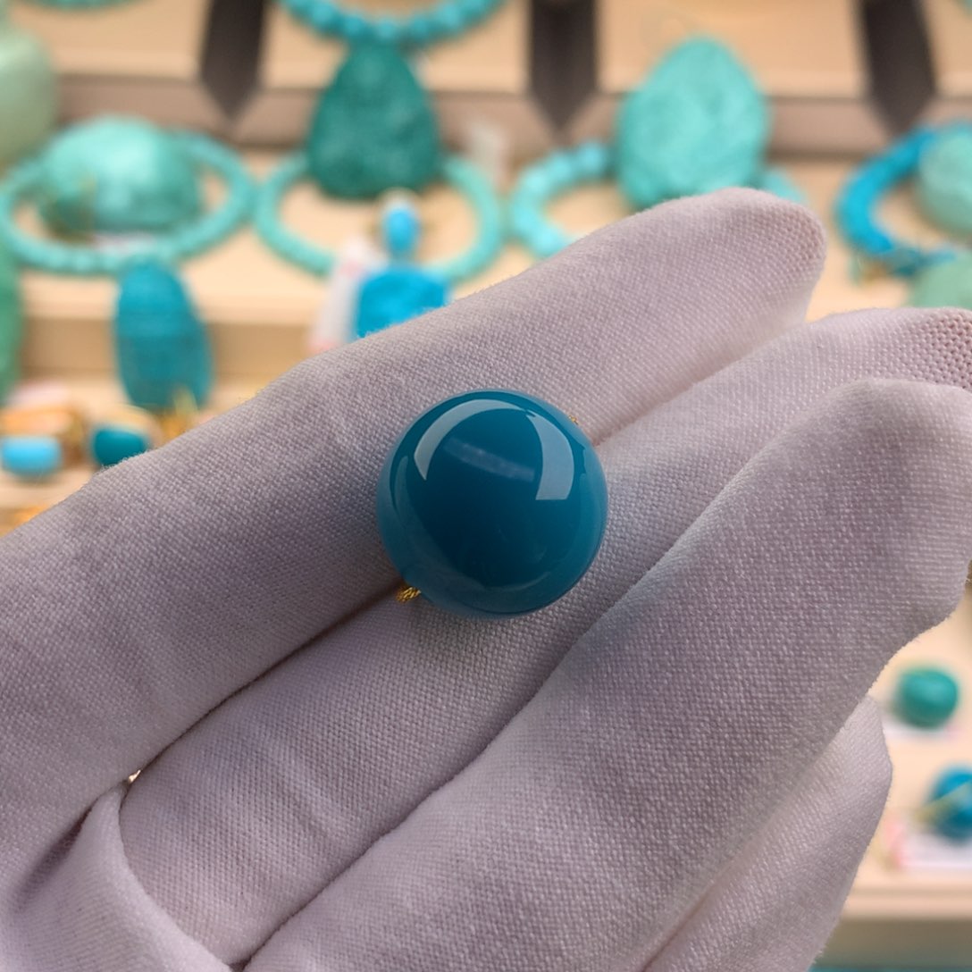 绿松石珠宝奇石未镶嵌15.8