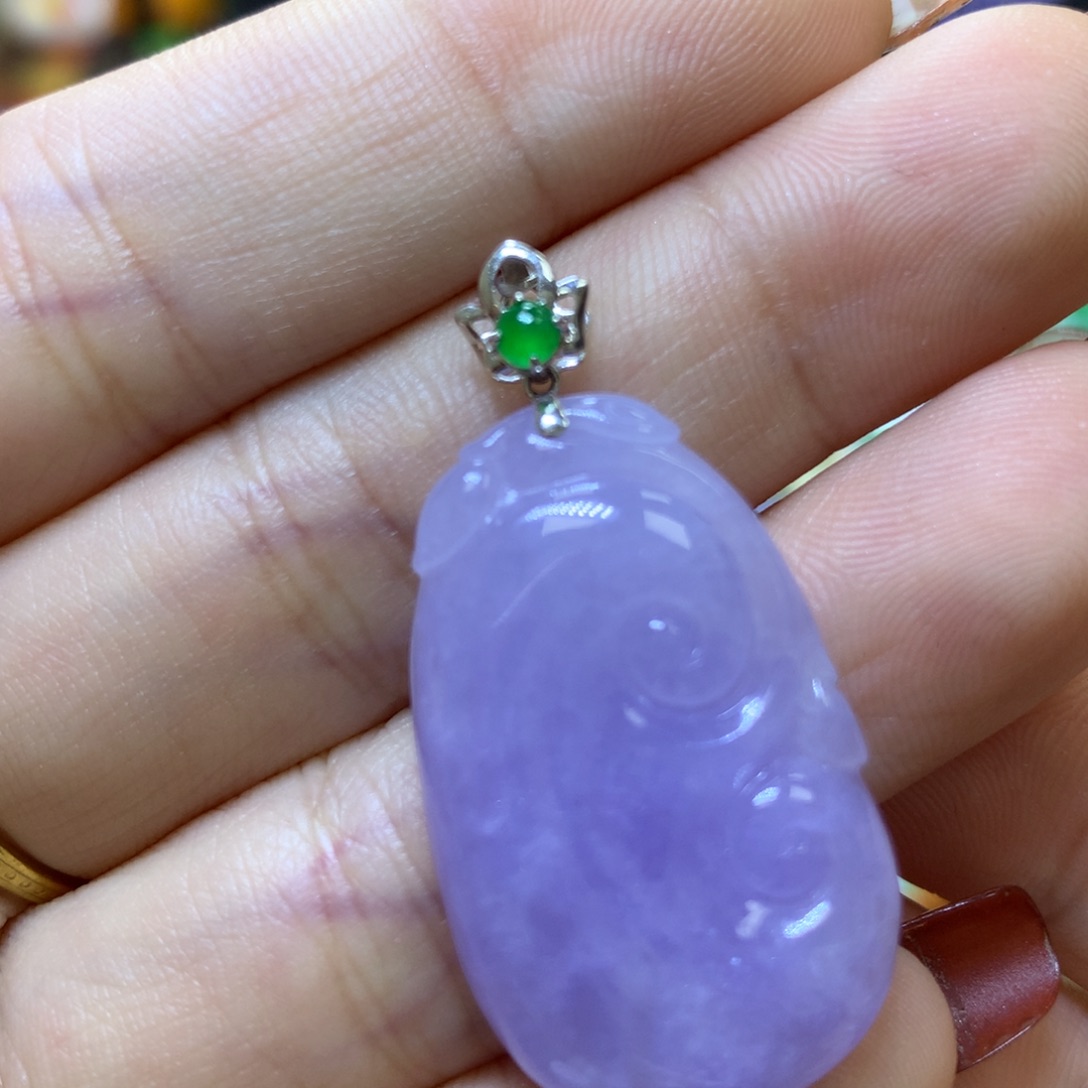 【闪购商品】翡翠颈饰18K金镶嵌翡翠
