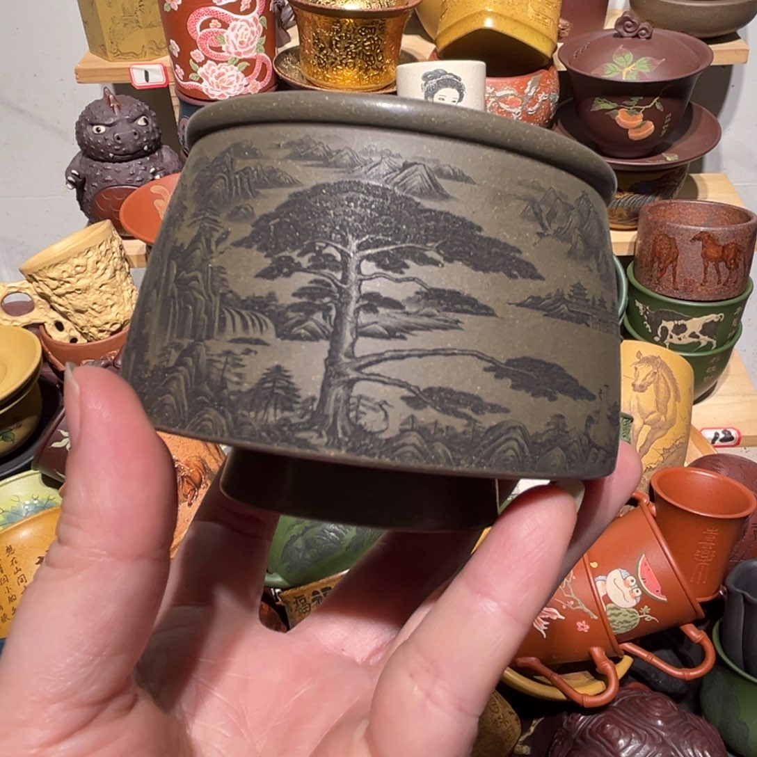 紫砂茶杯宜兴紫砂主人杯