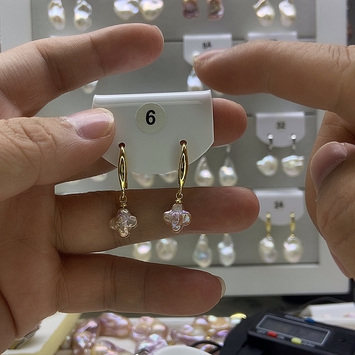 杨***颈饰淡水珍珠银S925镶嵌6