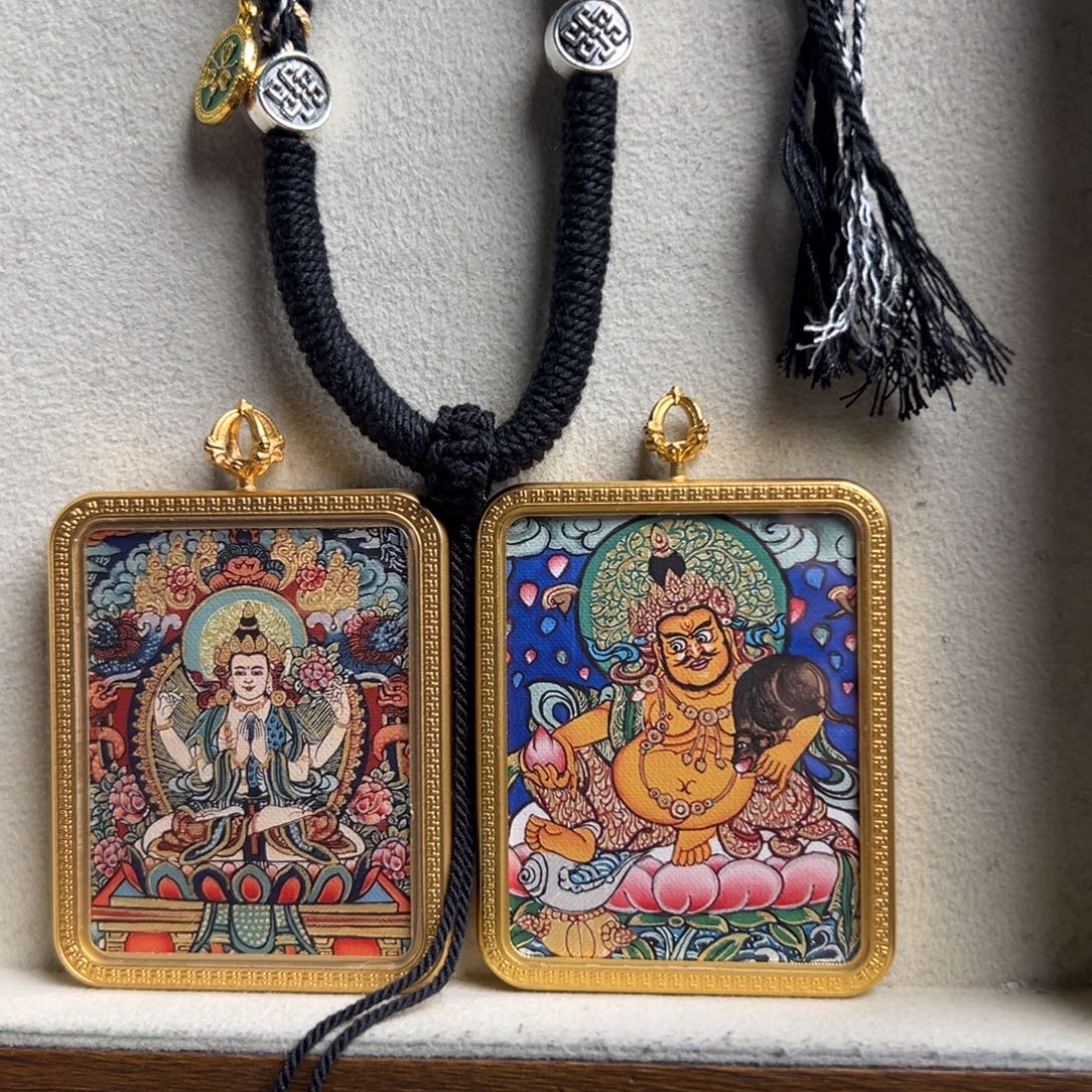 开***6吊坠双面定制 四壁 黄