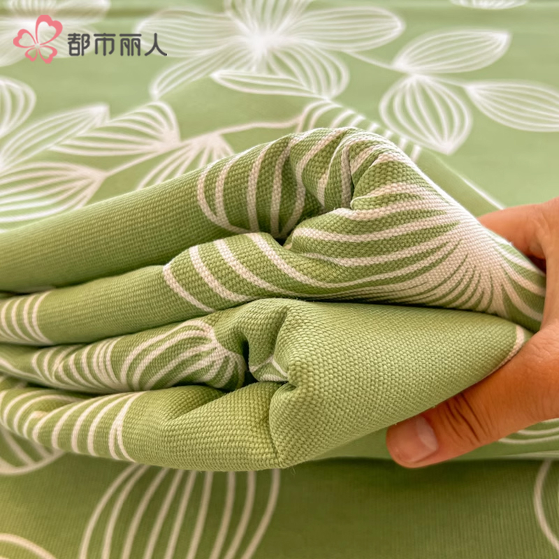 夏季纯棉老粗布床单单件棉麻亚麻凉席可裸睡单人宿舍被单三件套