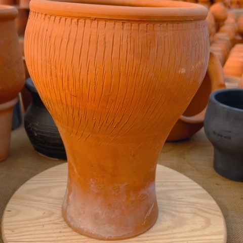 红陶口19高28微瑕