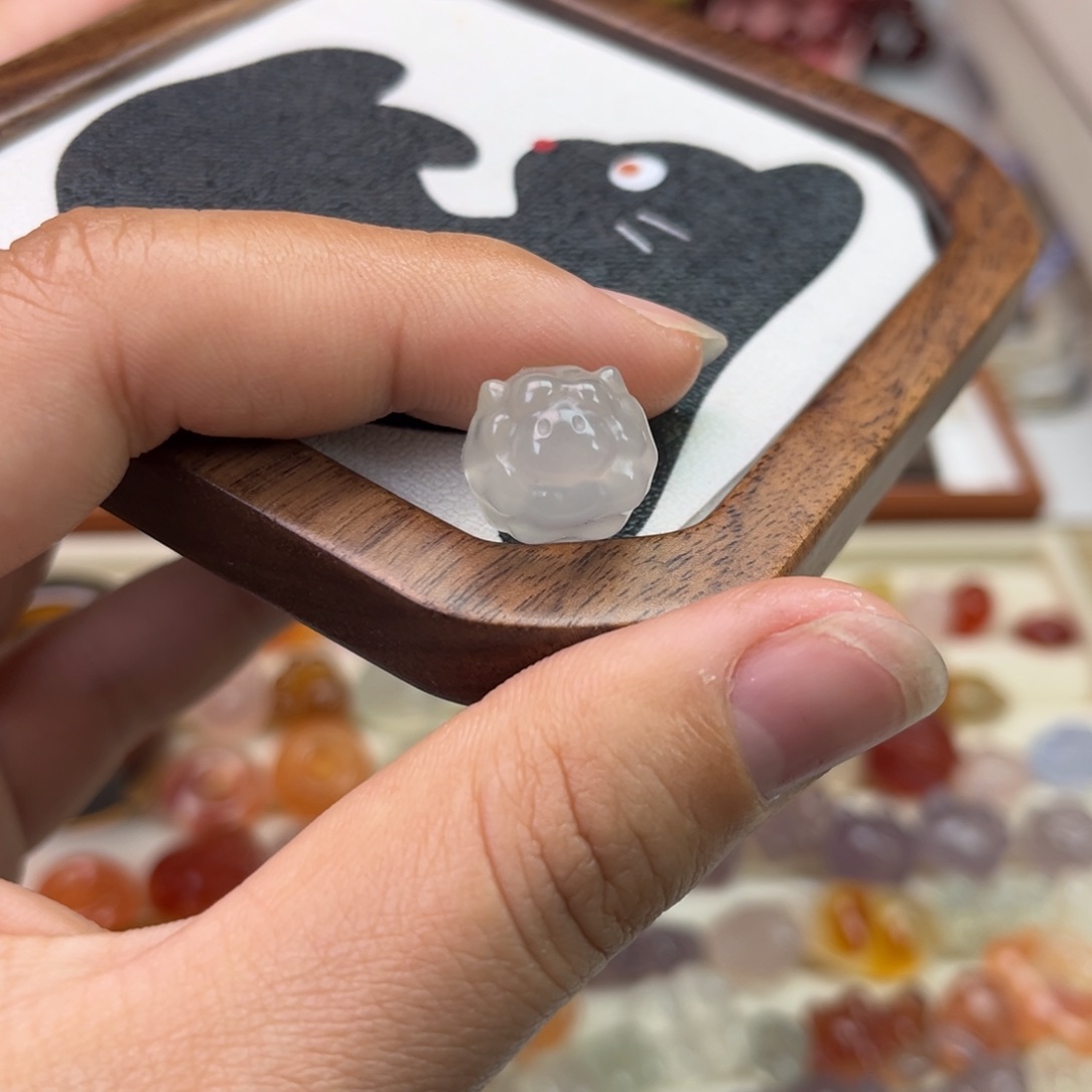 玛瑙/玉髓合金戒指小羊