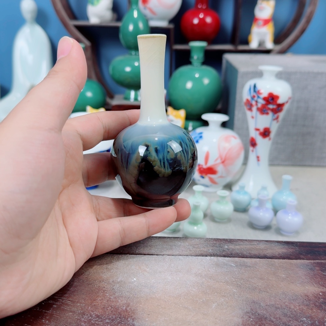 陶瓷手工小花器摆件
