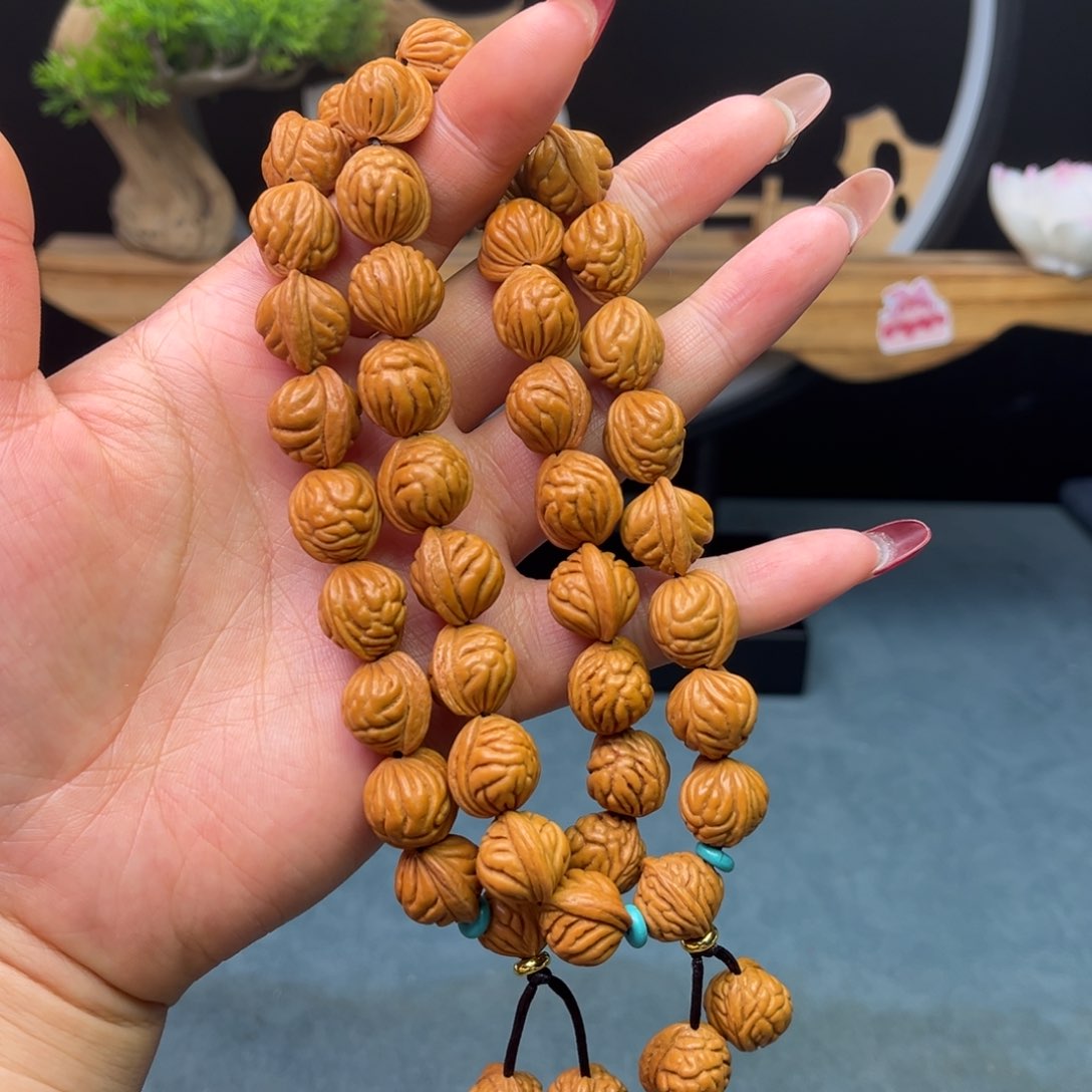 桃核手串13小金豆手持