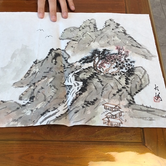 书法茅大为1.2平尺作品