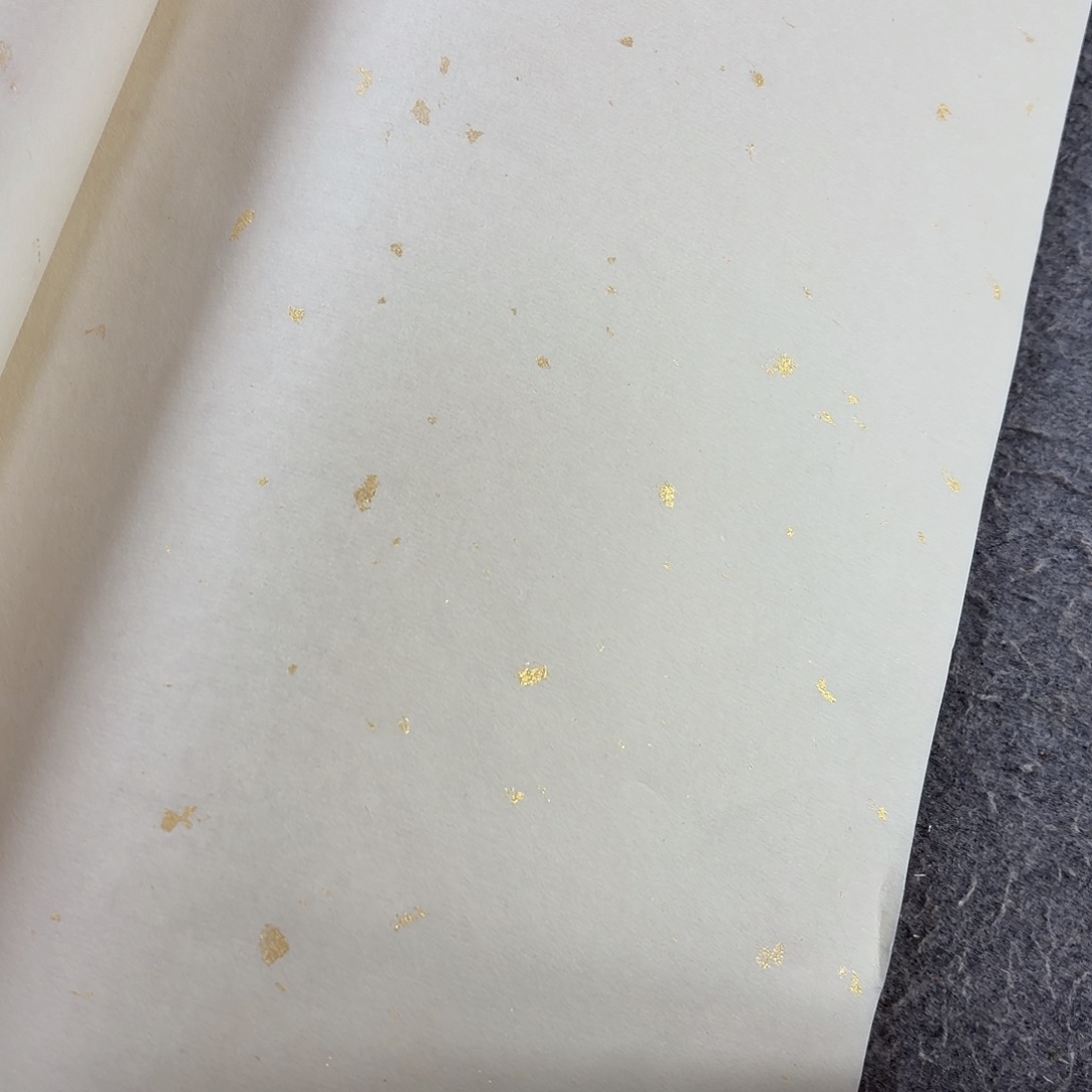 纯手工四尺仿古洒金100张