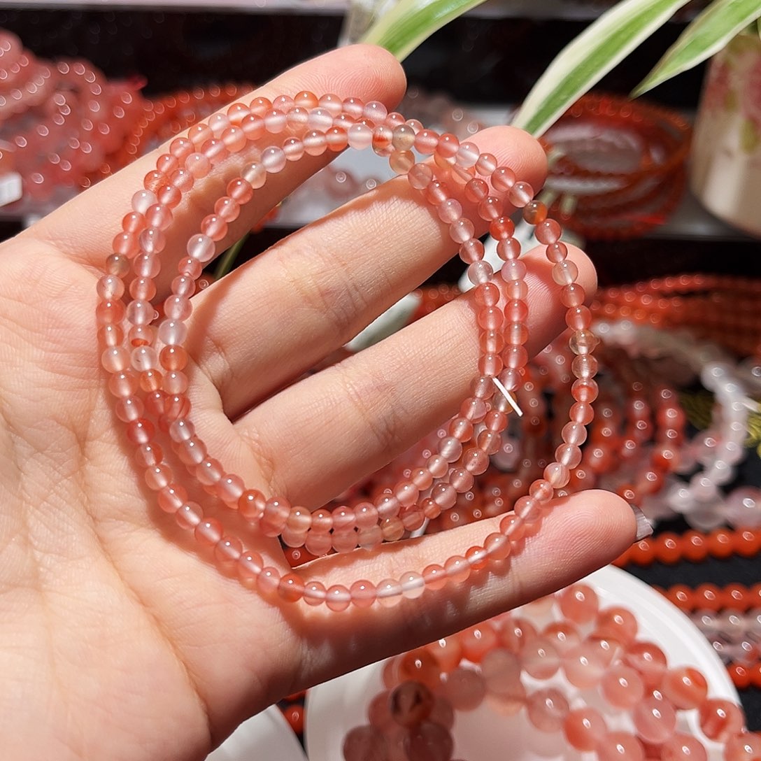 南红玛瑙未镶嵌手链
