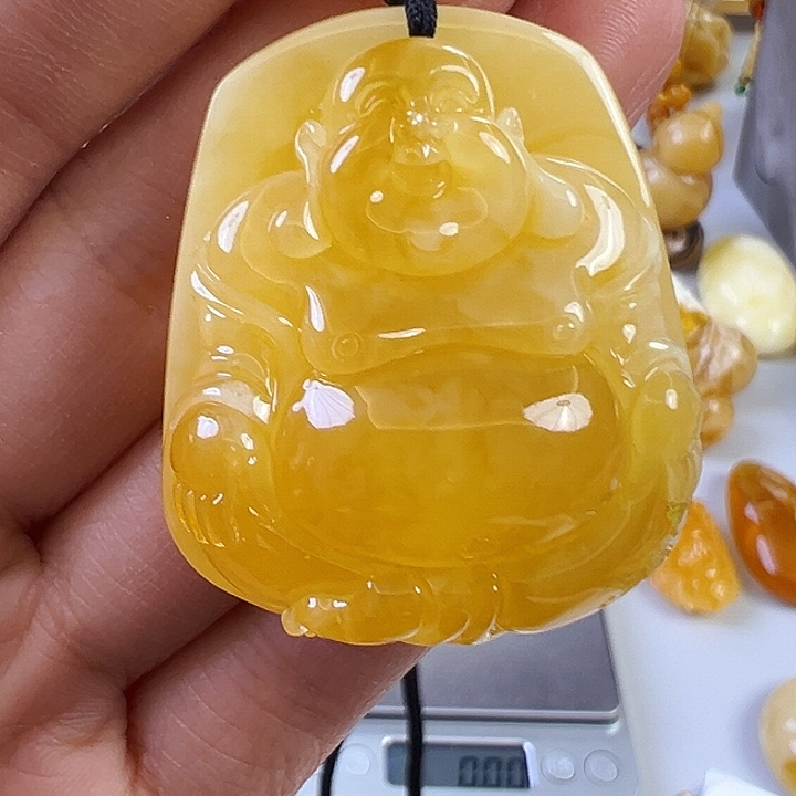 蜜蜡颈饰未镶嵌蜜蜡
