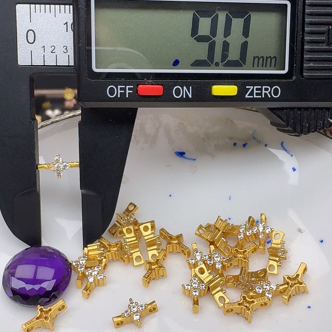 银S925镶嵌紫晶颈饰紫水晶925镶嵌41