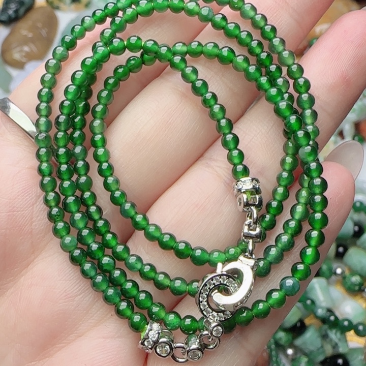 翡翠未镶嵌颈饰天然A货68