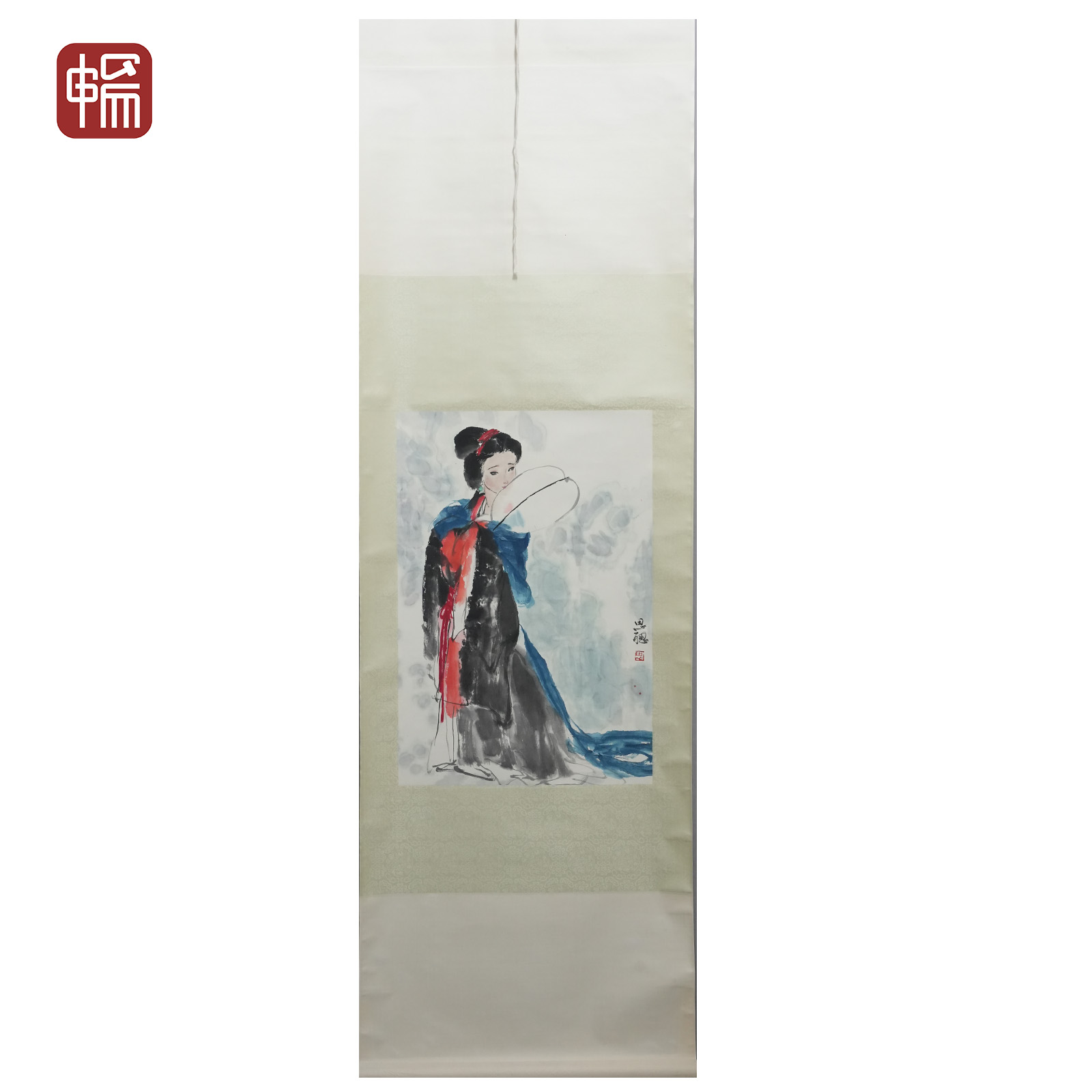 F326 人物(李清照)  周思聪 68*46(2.82) 纸本立轴 FL