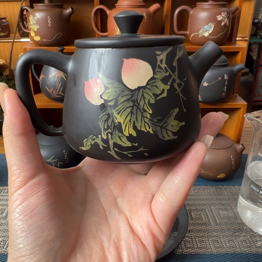 用***贵建水紫陶纯手工茶壶