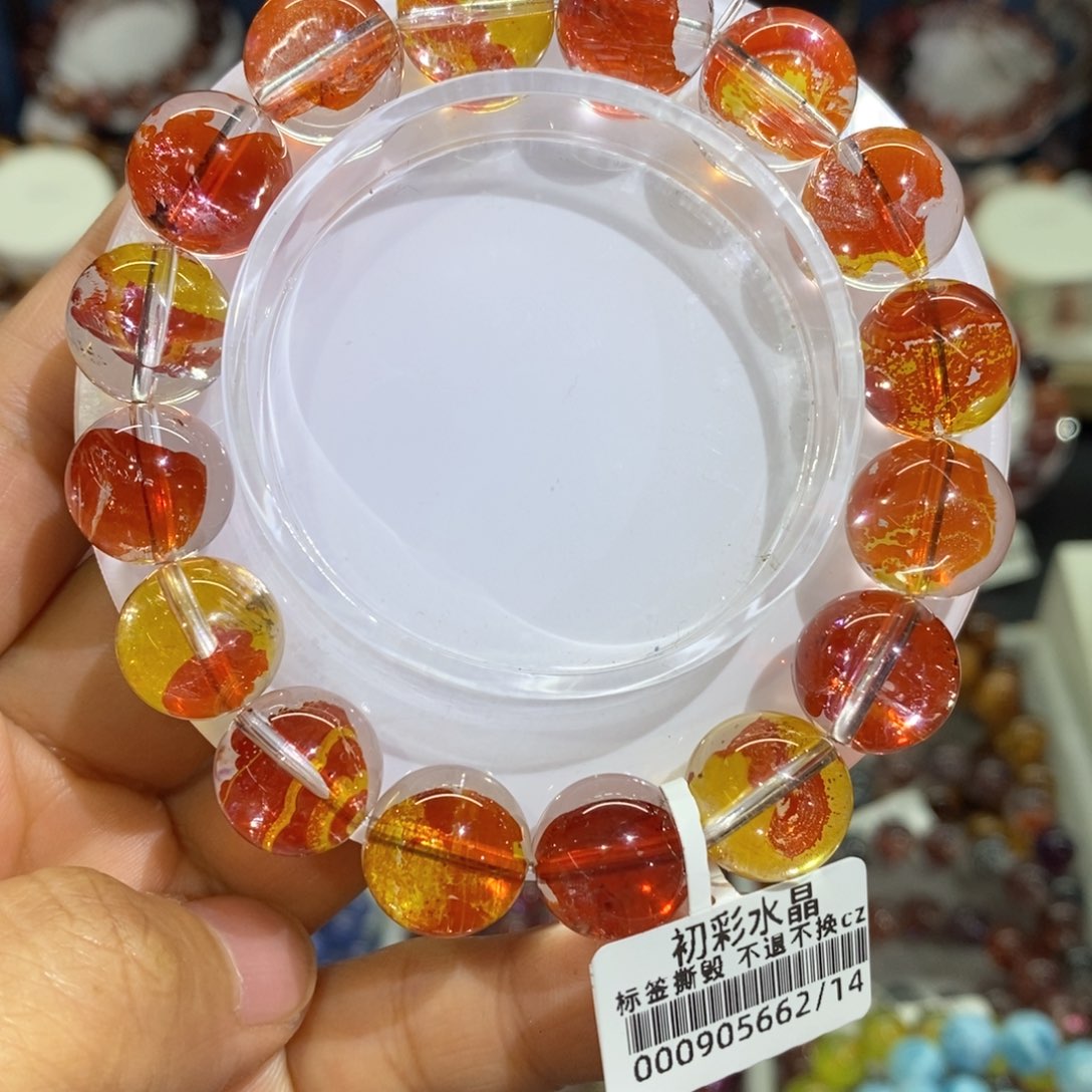 手串未镶嵌水晶锦鲤胶花13