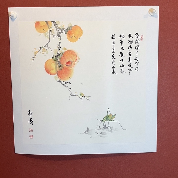 国画听兰老师花鸟