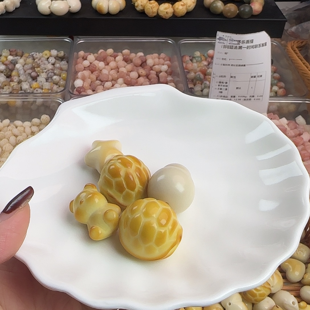 7***玲菩提根/象牙果手串微瑕牙果5颗