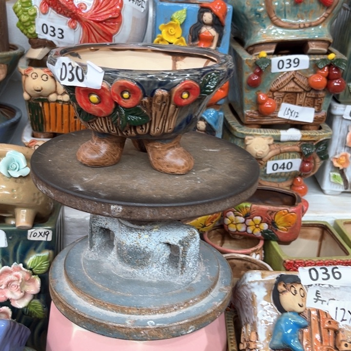 紫砂花盆粗陶材质多肉花盆