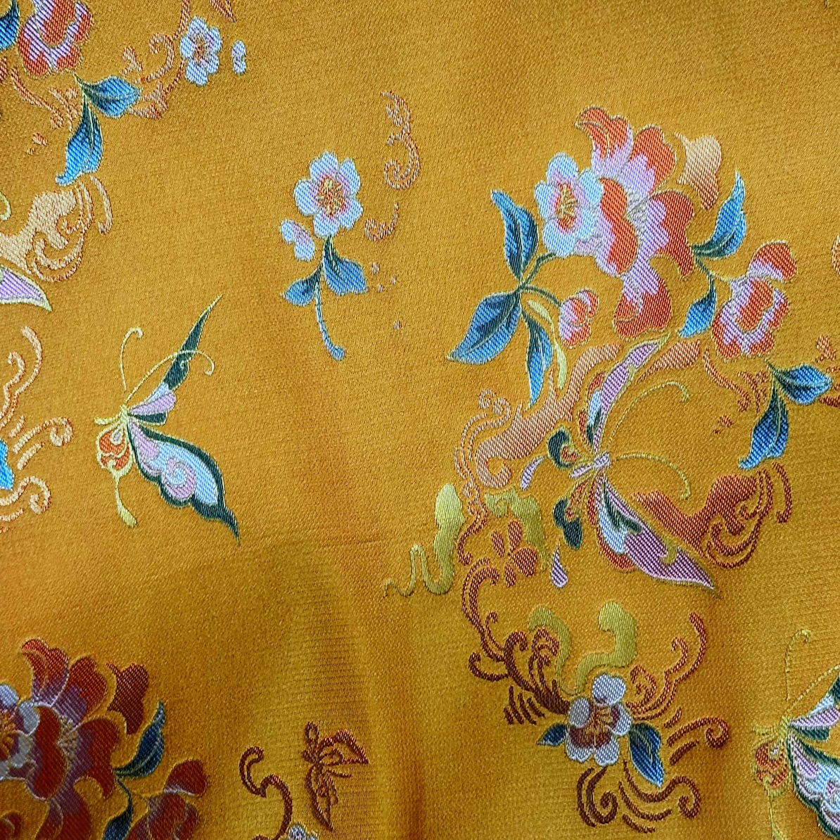 高端新中式桑蚕丝宋锦 尺寸:16*35cm（手工测量稍有误差）