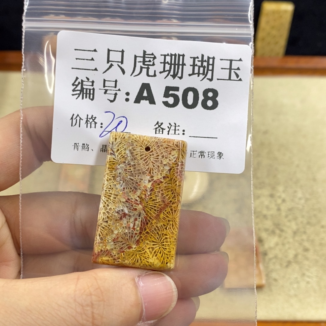 硅化珊瑚（珊瑚玉）1未镶嵌香**毒