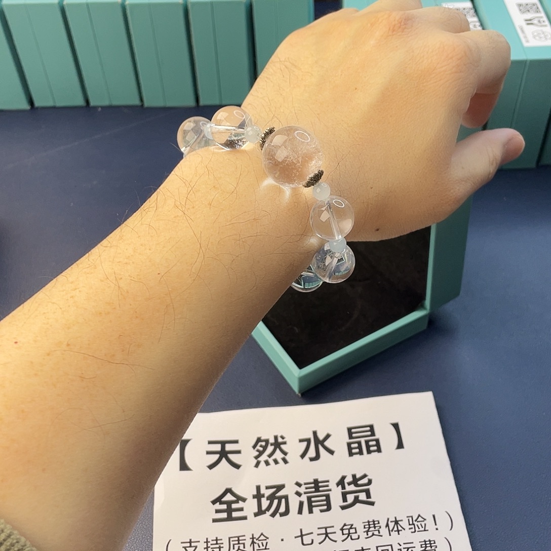 手链银S925镶嵌水晶