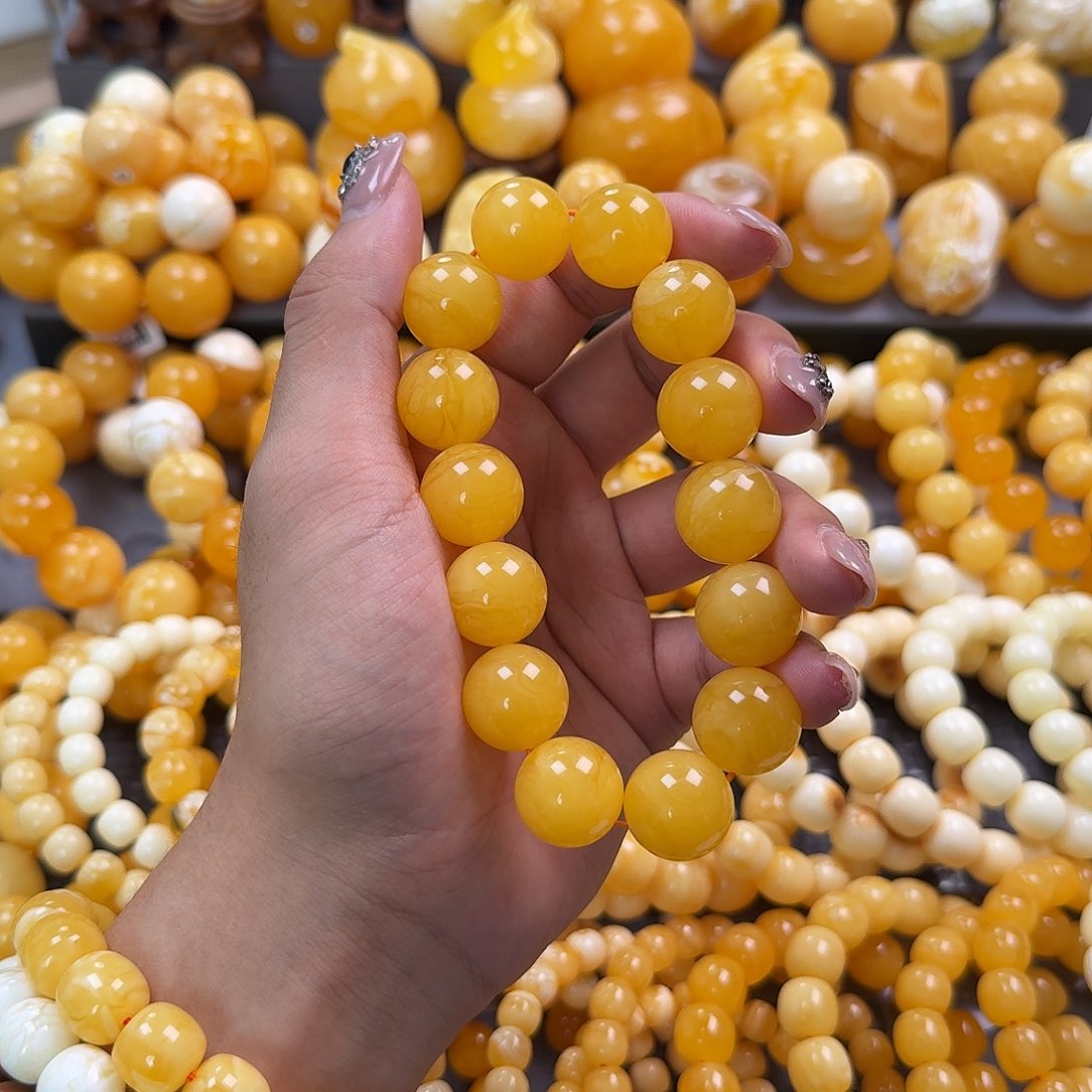 蜜蜡未镶嵌珠宝奇石同料17mm