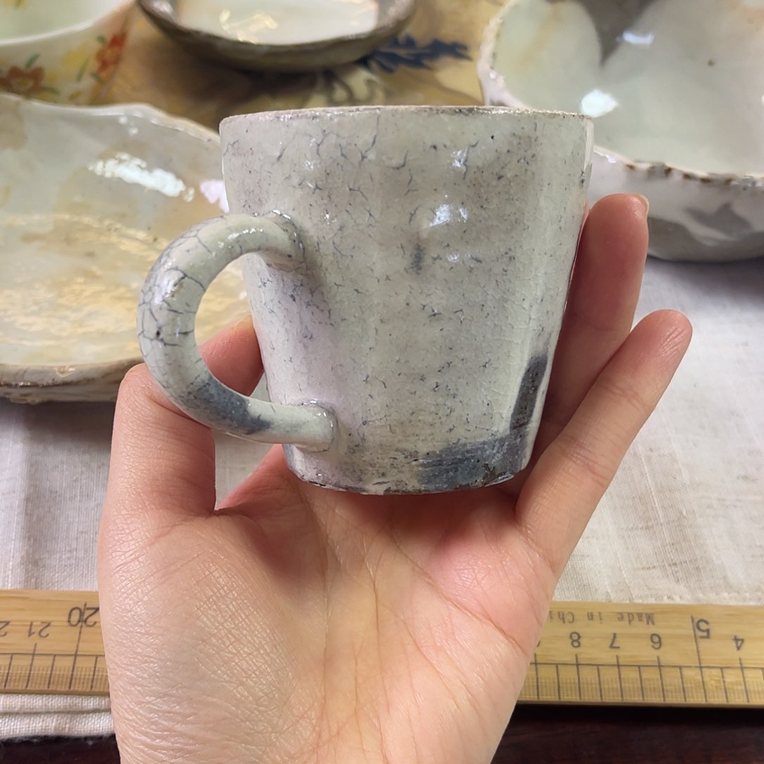 瓷片粉引马克杯啊啊5